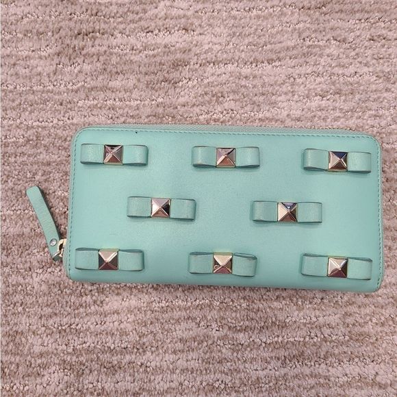 Kate Spade Studded Bow Zip Around Wallet - Picture 3 of 7